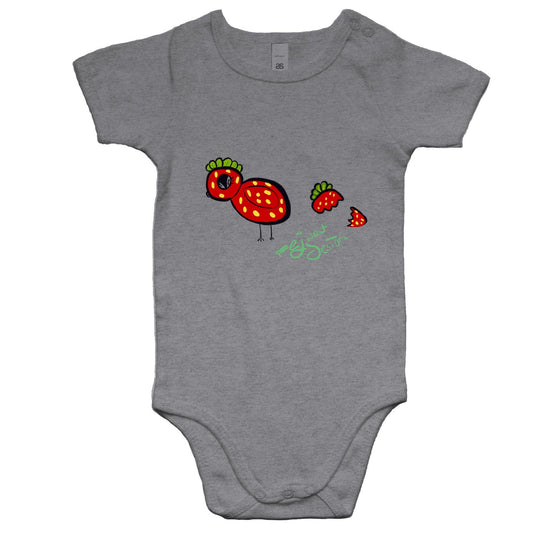 EJWEST DESIGNS - strawberry chick - Baby Onesie Romper