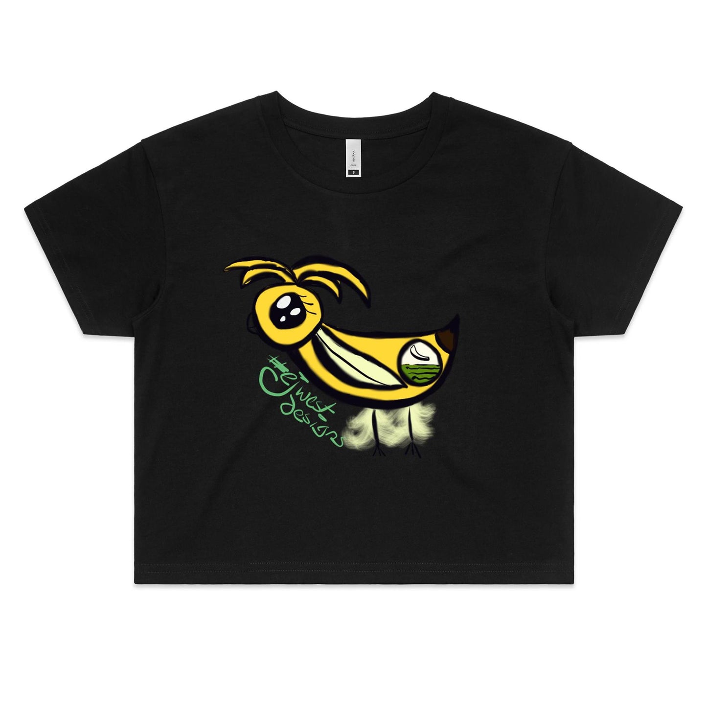 EJWEST DESIGNS - BANANAAANAAA - Women's Crop Tee