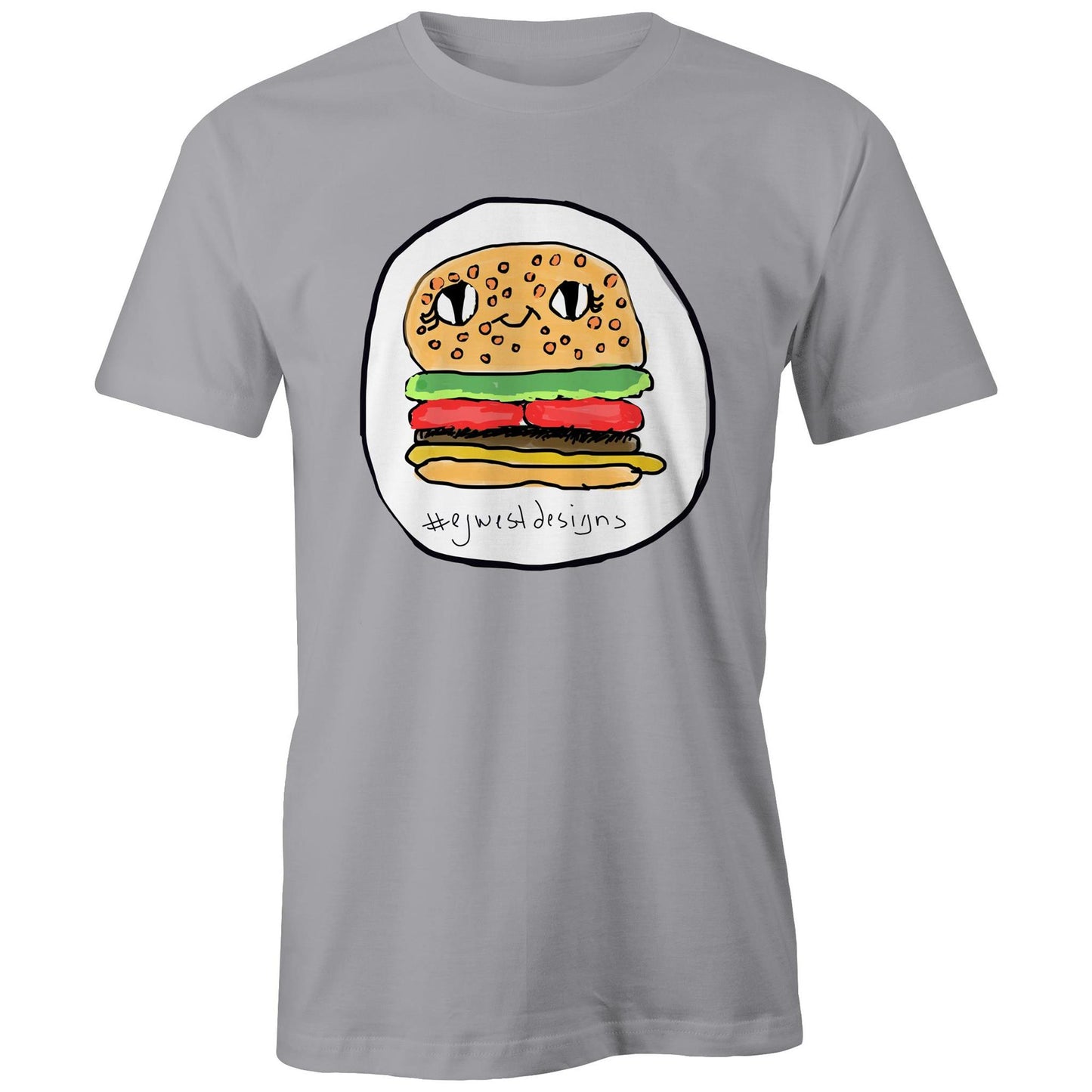 Classic Tee- “ the burger came to life” by EJ WEST DESIGNS