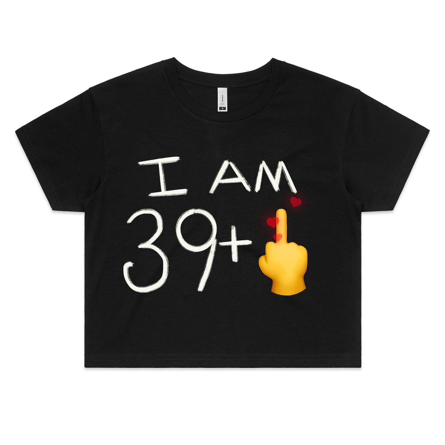 Level 40 heart - Women's Crop Tee