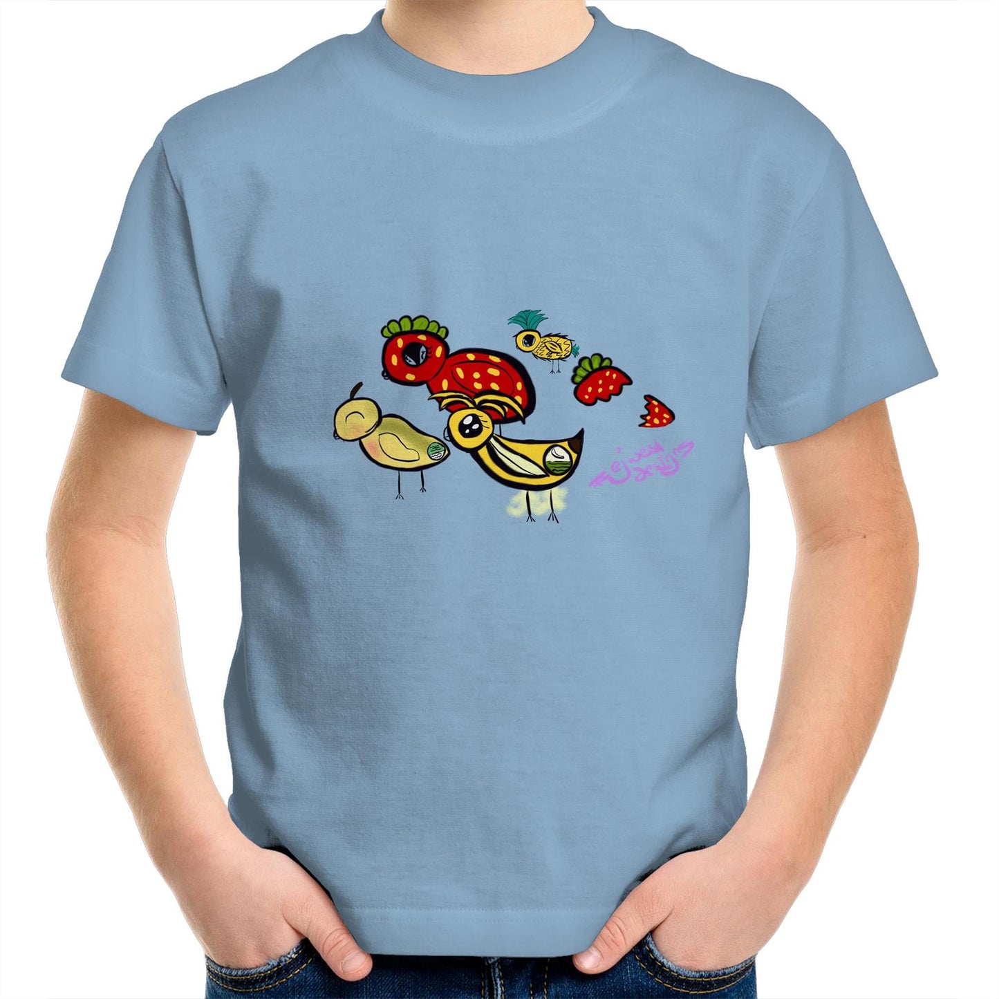 EJWEST DESIGNS - The Fruity chicks - Kids Youth T-Shirt