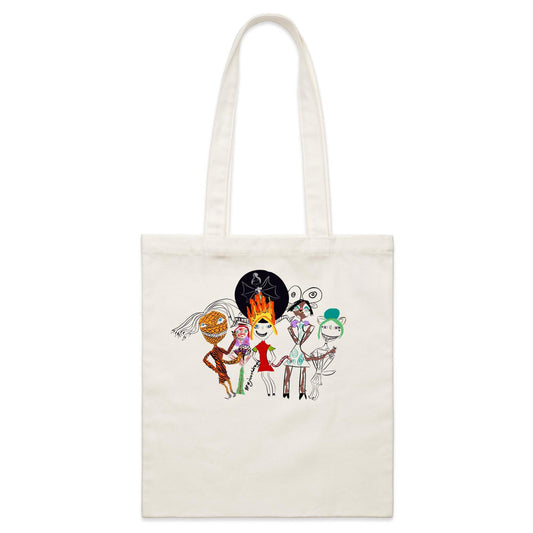 Parcel Canvas Tote Bag - “the crew” by EJ WEST DESIGNS
