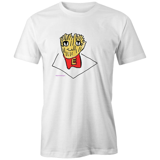 Organic Tee - “Friendly Fries” by EJ WEST DESIGNS