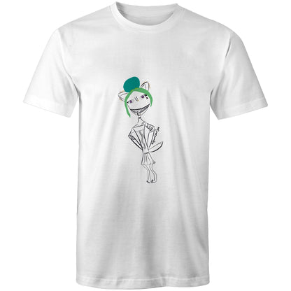 T-Shirt - “drunk cat “ by EJ WEST DESIGNS