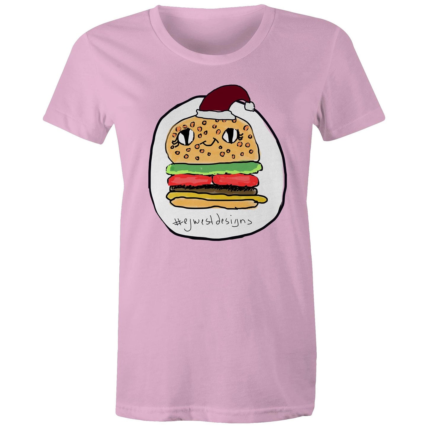 Women's Maple Tee - CHRISTMAS BURGER