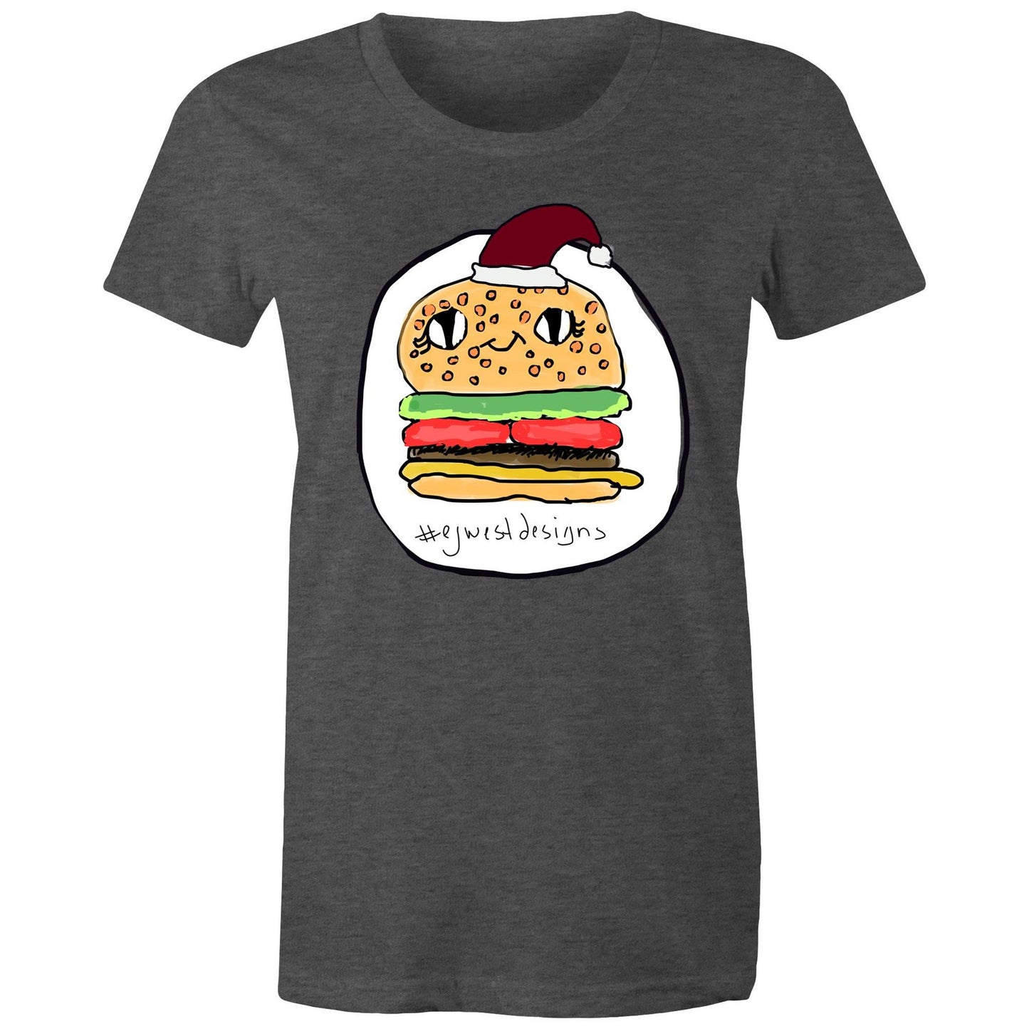 Women's Maple Tee - CHRISTMAS BURGER