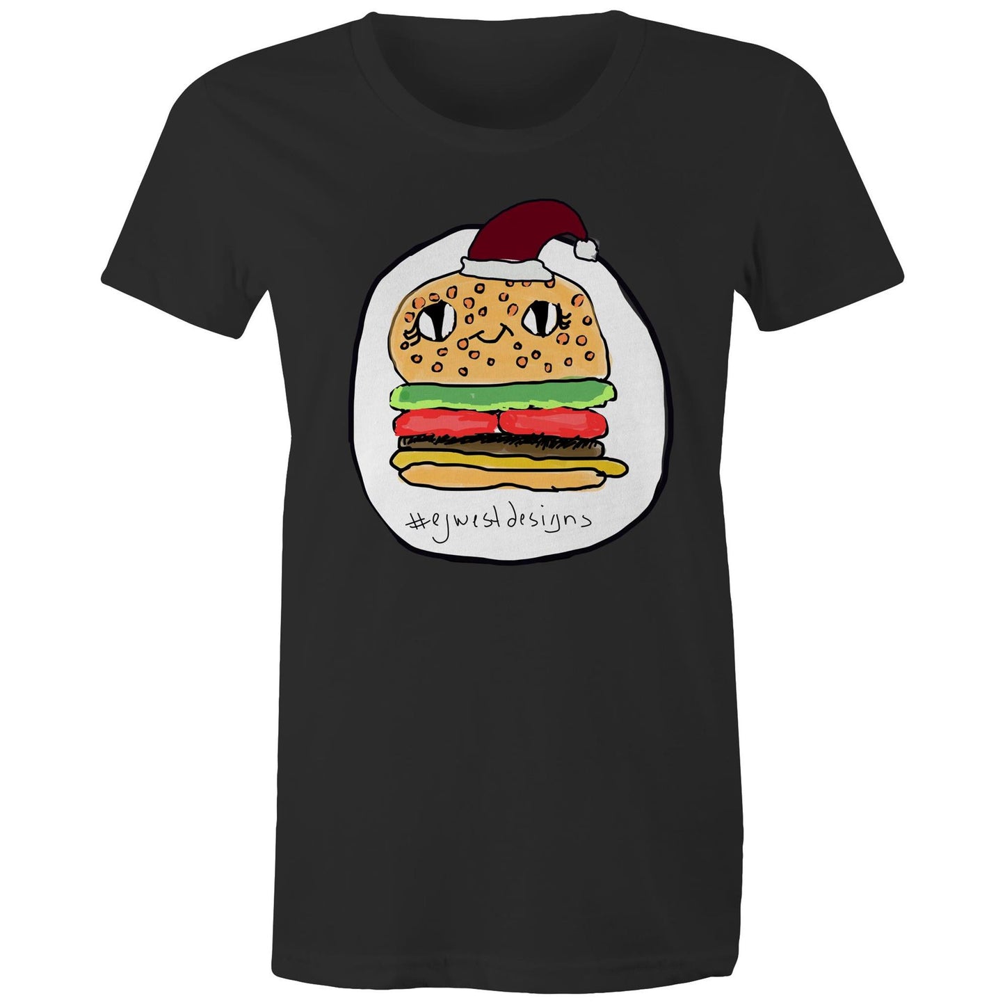 Women's Maple Tee - CHRISTMAS BURGER