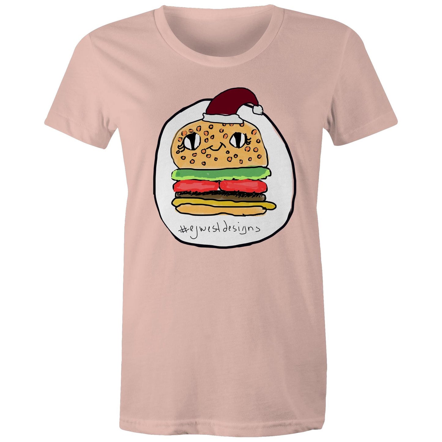 Women's Maple Tee - CHRISTMAS BURGER
