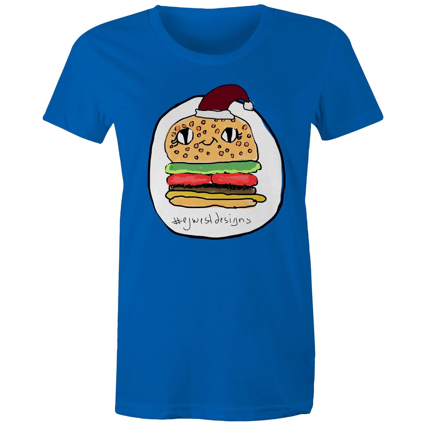Women's Maple Tee - CHRISTMAS BURGER