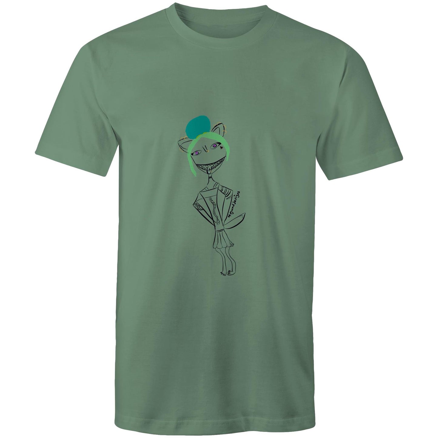T-Shirt - “drunk cat “ by EJ WEST DESIGNS