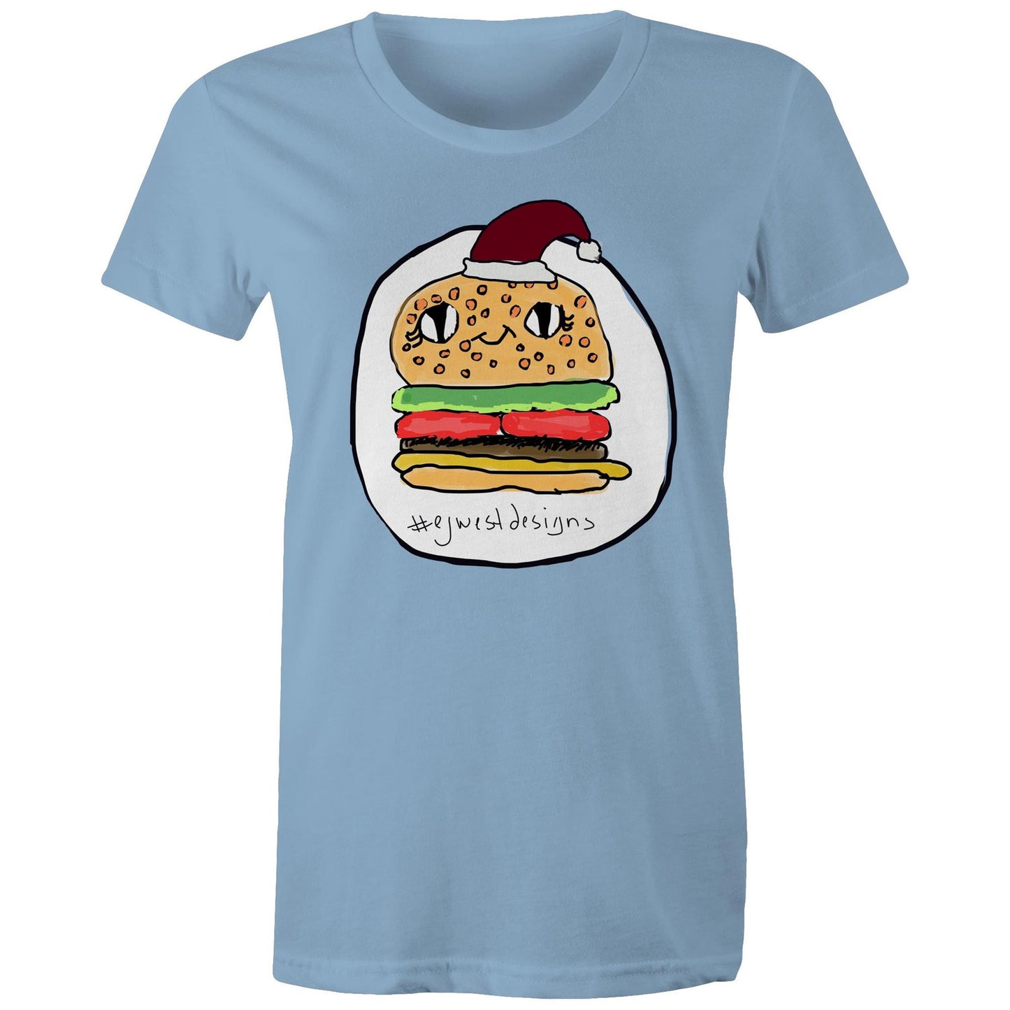 Women's Maple Tee - CHRISTMAS BURGER
