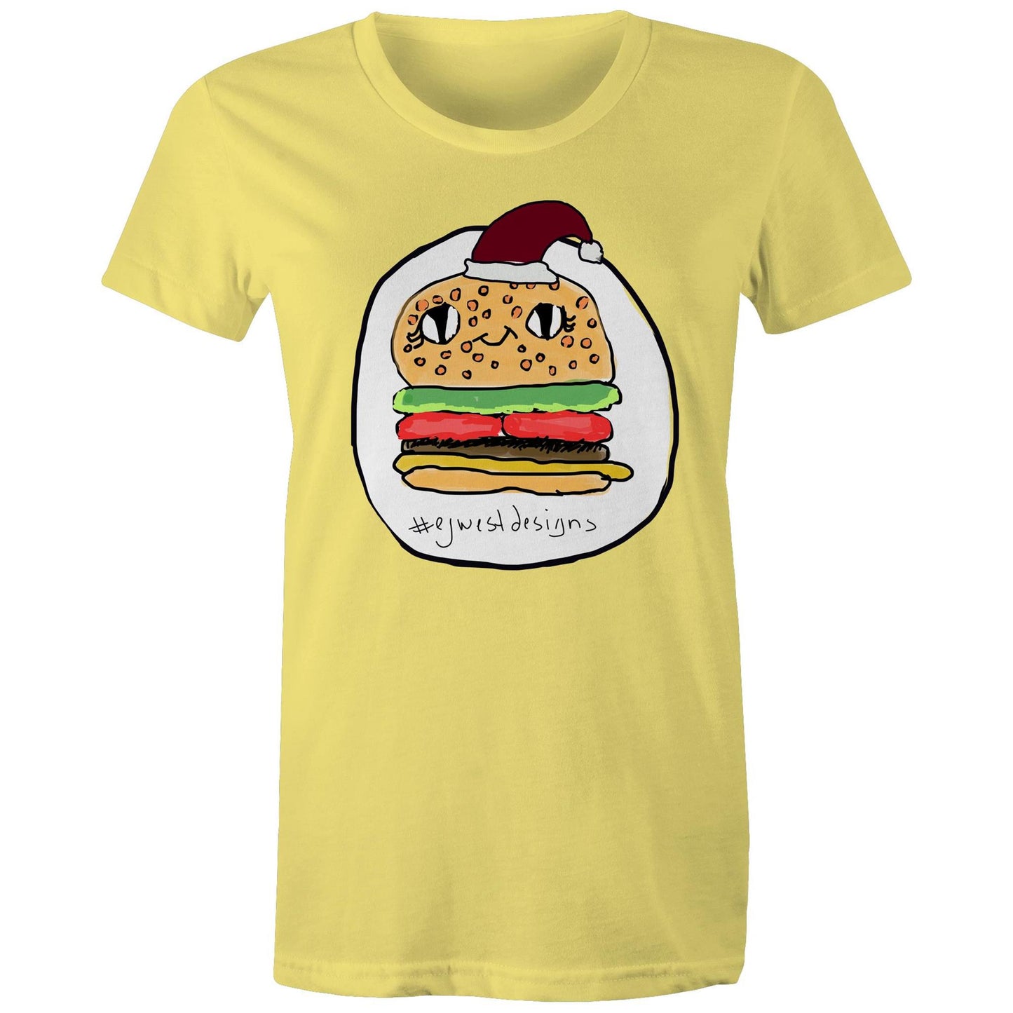 Women's Maple Tee - CHRISTMAS BURGER