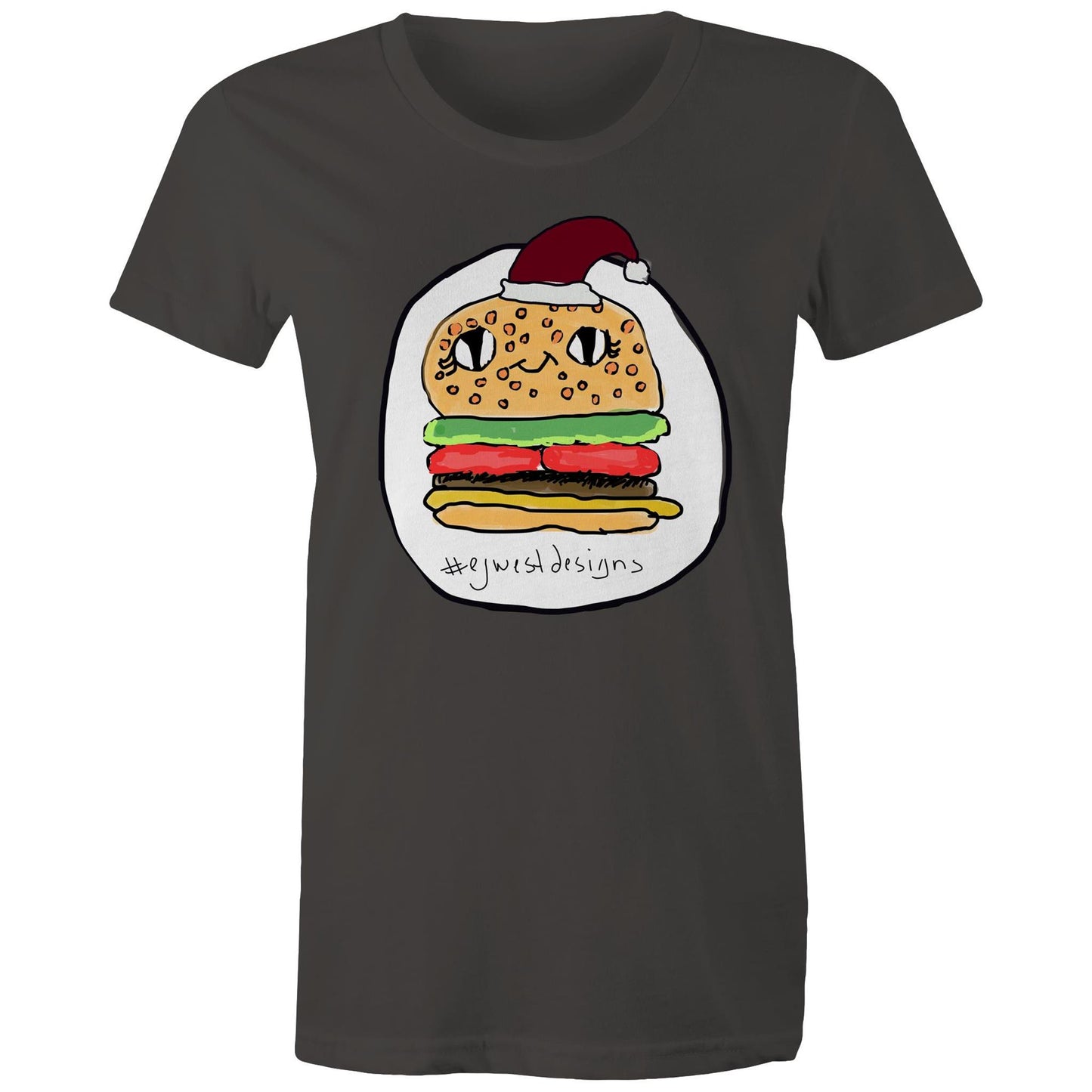 Women's Maple Tee - CHRISTMAS BURGER