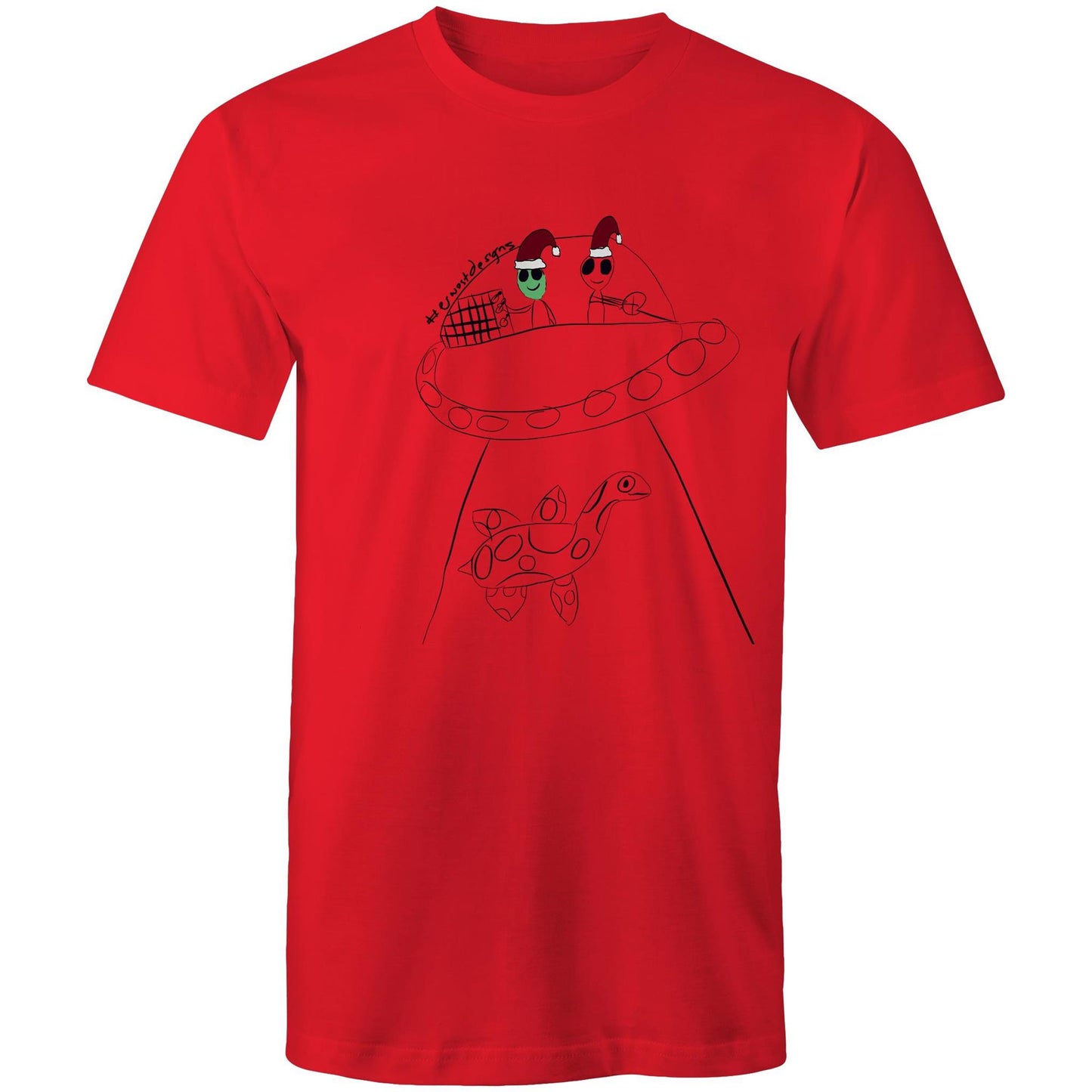 T-Shirt - Aliens stole Nessy - CHRISTMAS EDITION