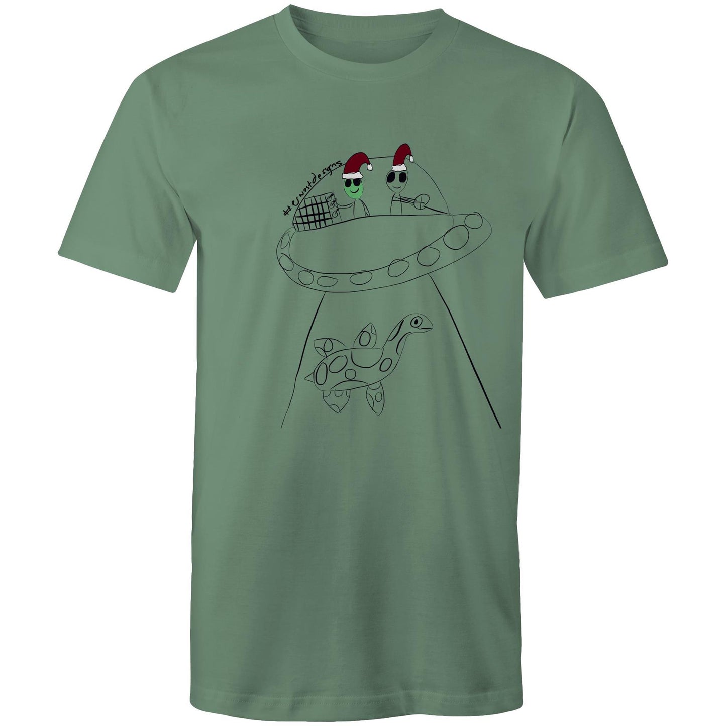 T-Shirt - Aliens stole Nessy - CHRISTMAS EDITION