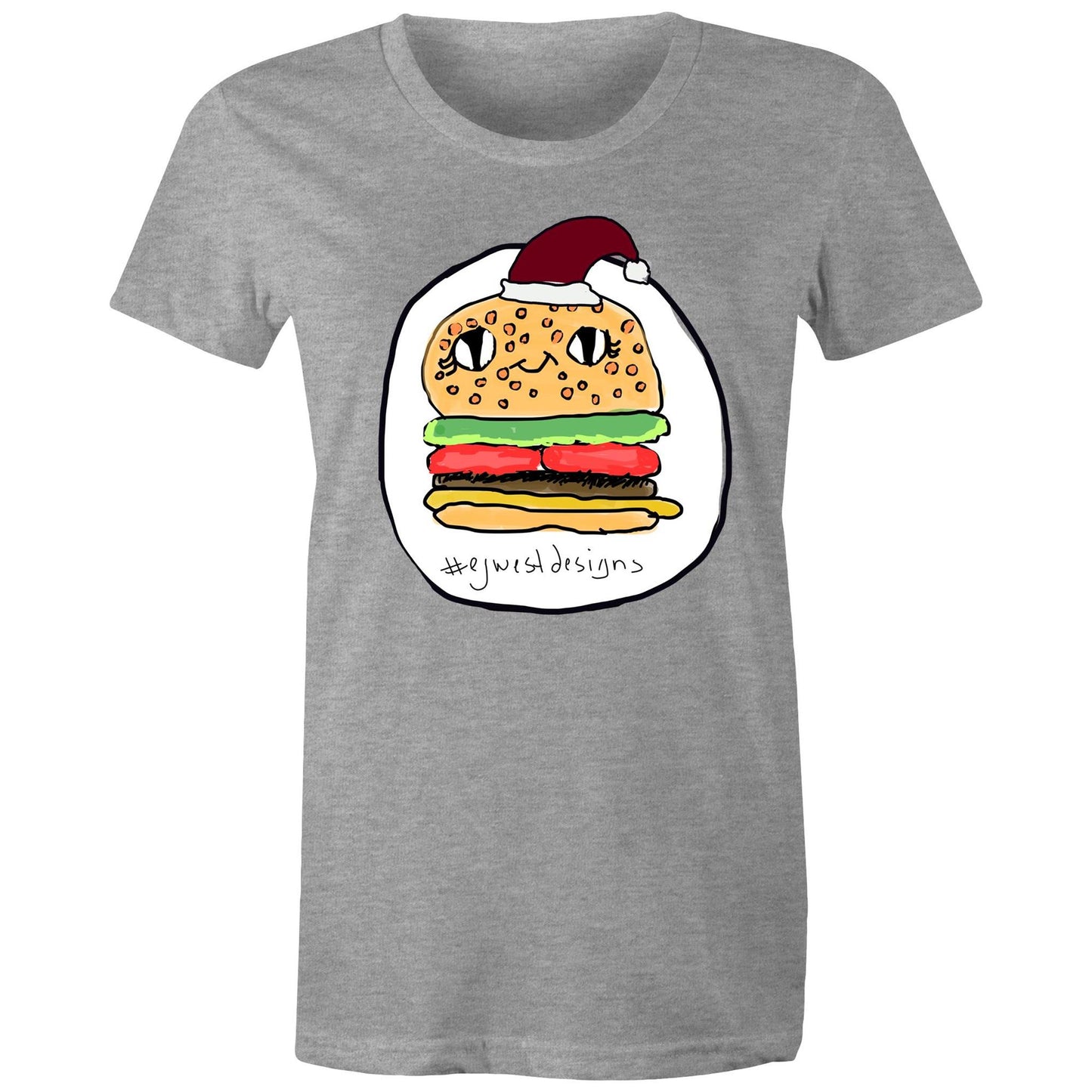 Women's Maple Tee - CHRISTMAS BURGER